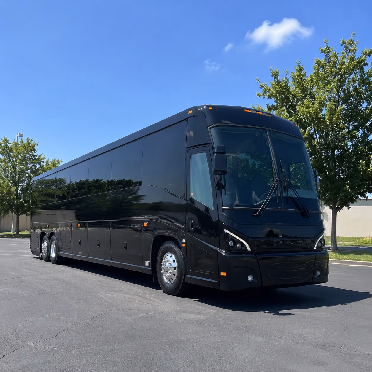 newark 56 passenger charter bus