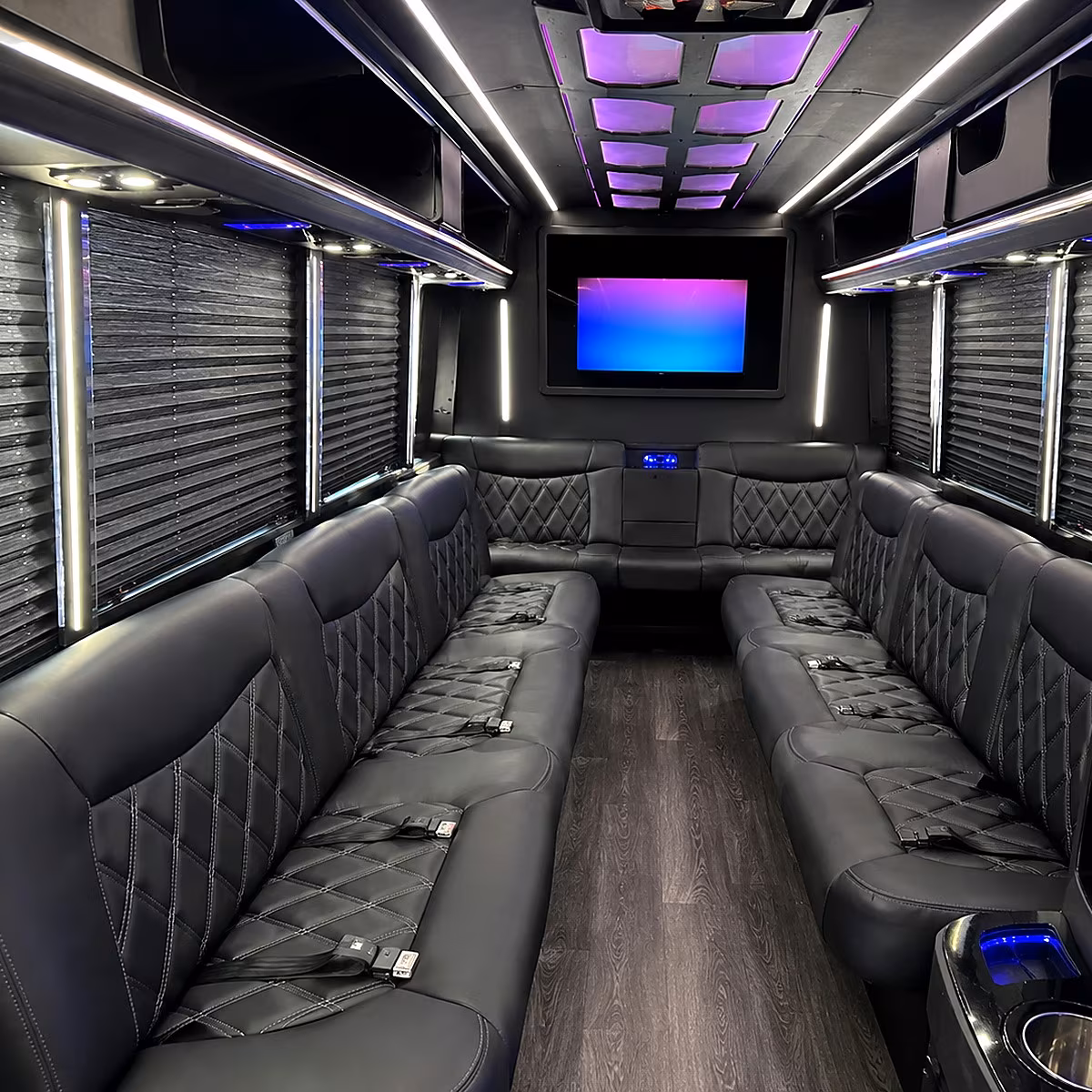 newark party bus interior