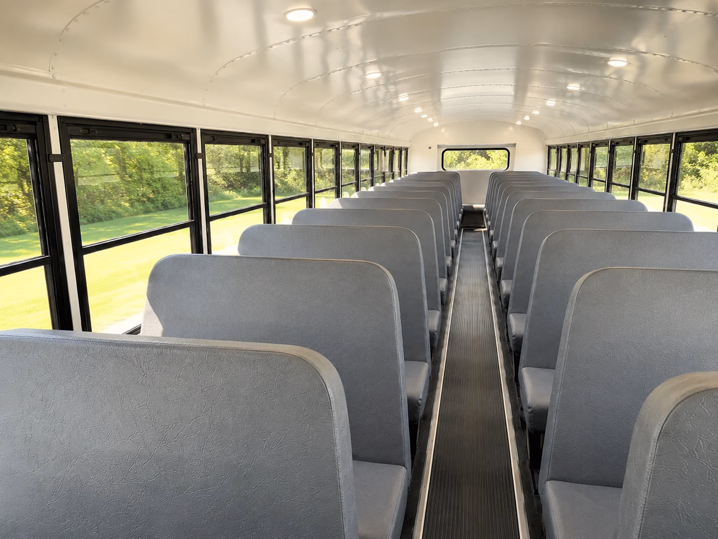 newark school bus inside